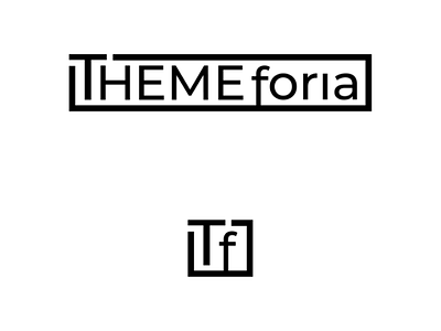 Themeforia wordmark & lettermark logo