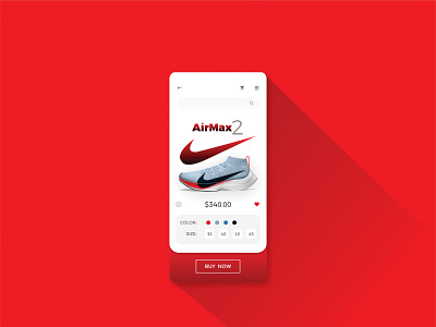 Product Page for Nike AirMax