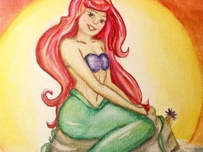 Little Mermaid design illustration