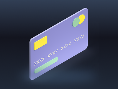 Credit Card Icon - Shopicons 3D 3d card credit design ecommerce icons shopping