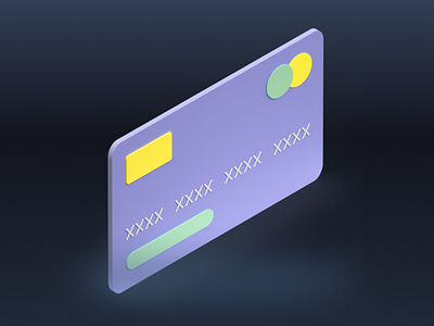 Credit Card Icon - Shopicons 3D