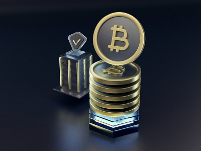 Bitcoin 3d 3d art 3d illustration 3d modeling bitcoin c4d cinema 4d crypto crypto currency design illustration octane security