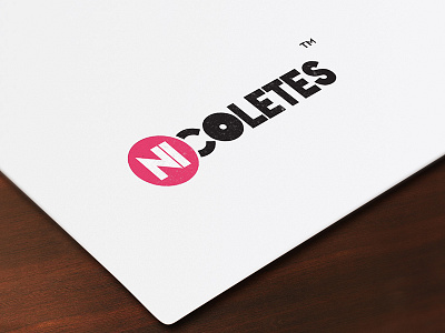 Nicoletes brand fashion female flat ideas stationary logo