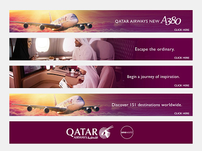 Qatar Airways ads airline airways banner google promo qatar social