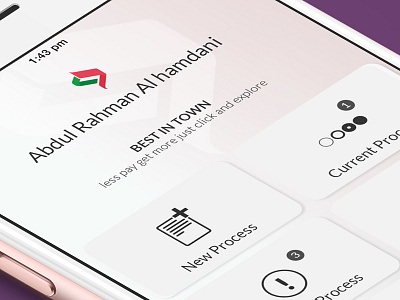 Taminona -Insurance iOS App app apple application clean flat ios iphone mobility muscat ui ux