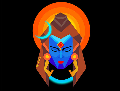 LORD SHIVA GEOMETRICAL ART behance character characterdesign design dribbble illustration illustrator lordshiva mahashivratri shiva shivratri vector