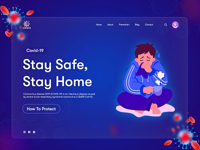 Corona Home Page Design