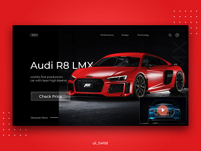 Landing Page Design app audi behance branding car car template design dribbble landing page template template design typography ui ui design ui design challenge ui designer uiux uiuxdesign ux web