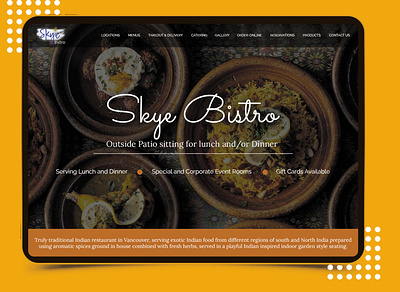 Restaurant website UI app behance branding design dribbble food food app icon typography ui ux web