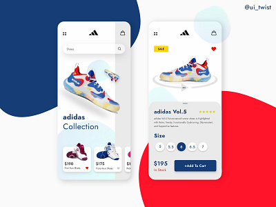 adidas App Design Concept