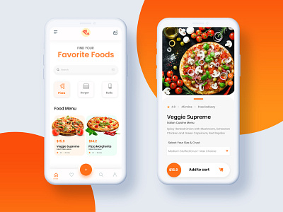 Food Delivery- Mobile Application app app design application burger food food delivery mobile app pizza ui design ui template ui ux