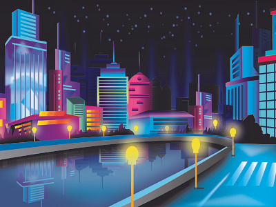 Cityscape Design city city illustration cityscape design gradient illustration