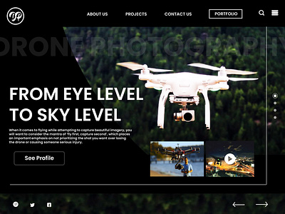 UI Design For Drone Photography