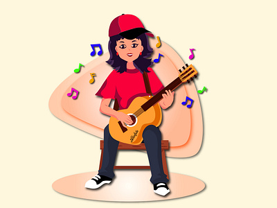 Character Design - Guitar Girl