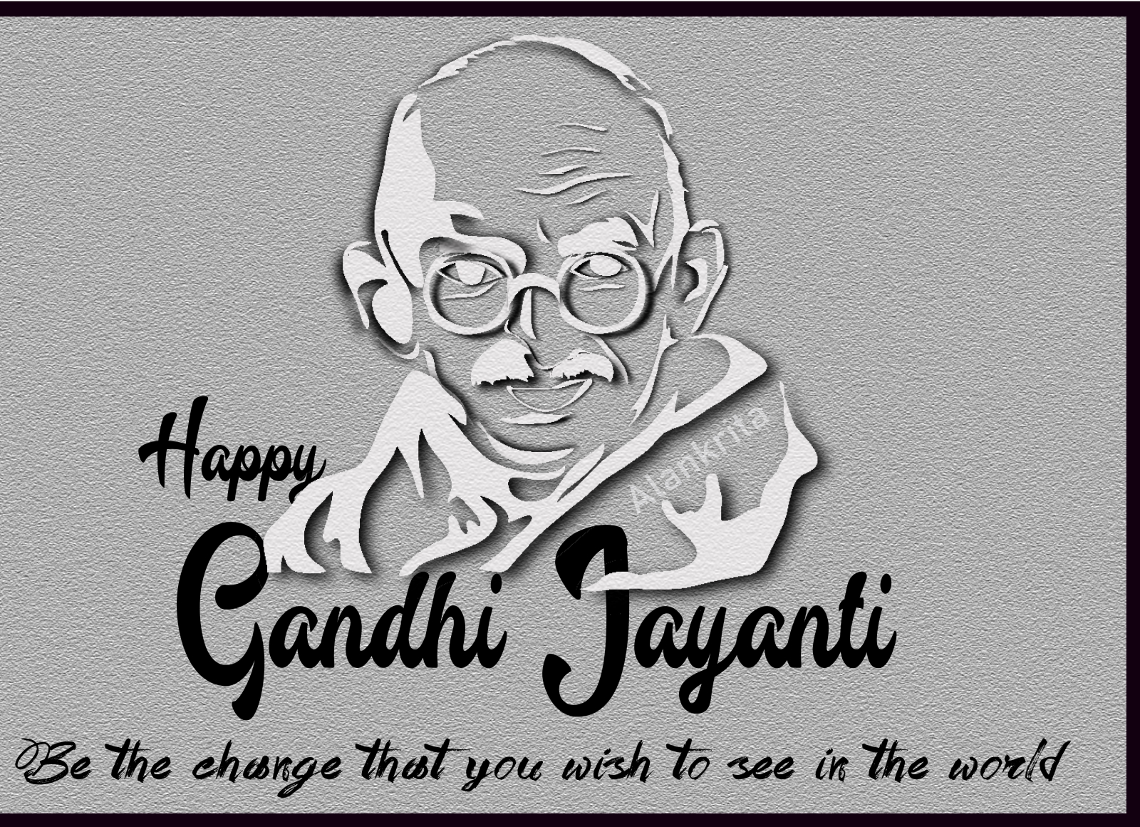 Banner template of the gandhi jayanti wishes