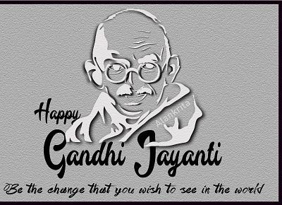 Gandhi Jayanti 2 october gandhi jayanti gandhijayanti graphic design illustration paper effect