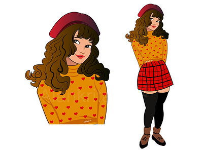 CHARACTER DESIGN character characterdesign charactergirl cute cutegirl design illustration illustrator vector