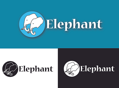 Elephant Logo animal logo design illustration logo logo design logotype vector