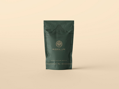 Matcha tea pouch bag design
