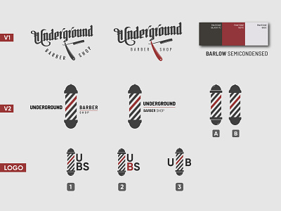 Underground Barbershop Logo Concept