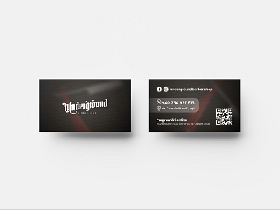 Underground Barbershop business card