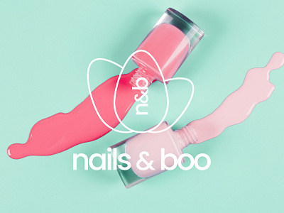 nails&boo Ad image branding fashion logo