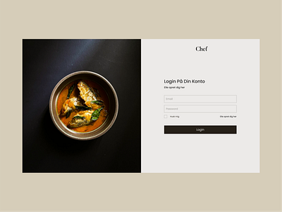 Log in page design log in minimalism restaurant sign in ui uiux ux web website