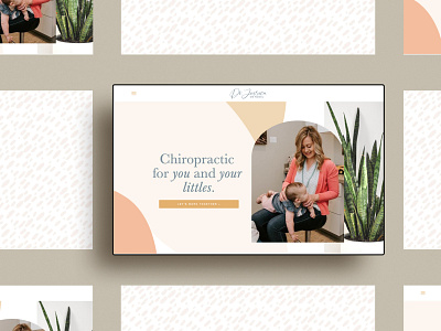Chiropractor Wellness Website & Brand Identity branding logo design squarespace design squarespace development wellness brand