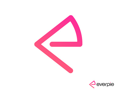 Pie Product Logo Design | E + P Letter Monogram Concept