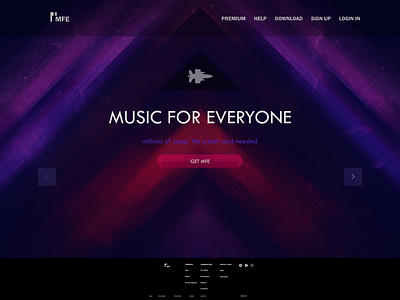 Music for everyone visual веб дизайн дизайн музыка музыка для всех самолёт
