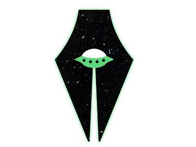 UFO - Pen Tool adobe illustrator alien design flying saucer icon illustration illustrator logo modern new pen pen tool space ufo vector