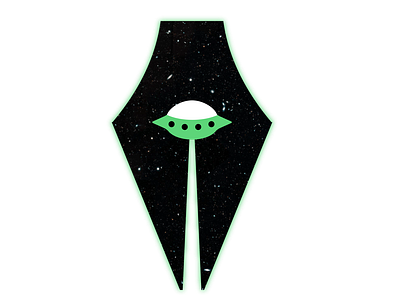 UFO - Pen Tool adobe illustrator alien design flying saucer icon illustration illustrator logo modern new pen pen tool space ufo vector