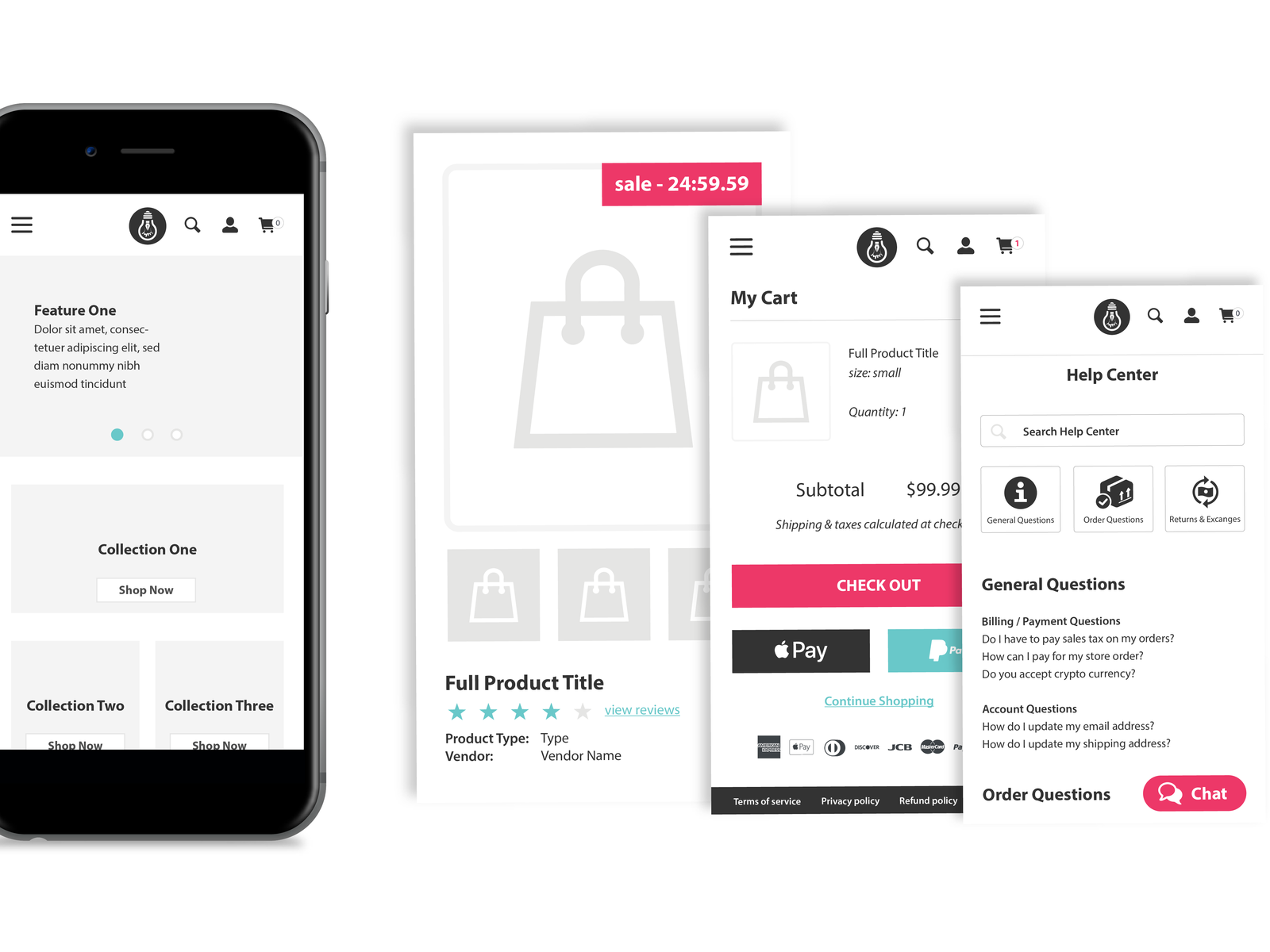 Mobile Store Wireframes by Shane Kirkham on Dribbble