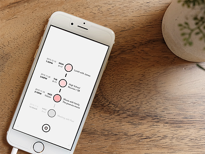 YAKSOK - Simple Scheduler app calendar interface iphone mobile ui ux
