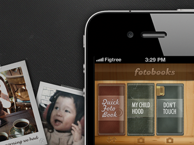 Fotobooks+ webpage ui web