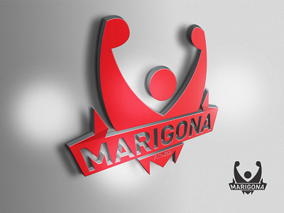 Marigona Fitness color fitness gym logo physical red sport