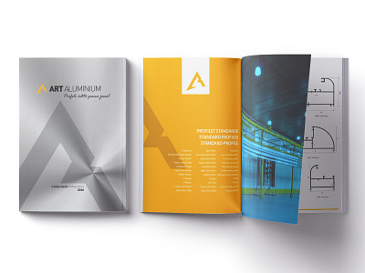 Art Aluminium Catalogue book brochure catalogue cover design layout magazine page layout