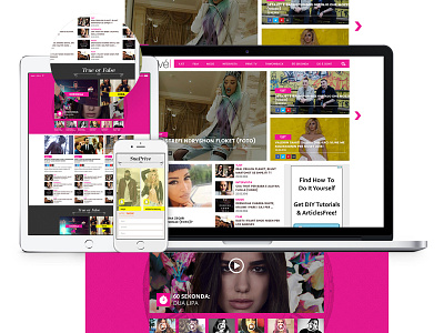 Website - Prive Showbiz Portal design fashion mobile news portal showbiz ui ux website