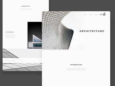 Minimalistic Landing Page Design architecture design grey landing page minimal minimalism minimalistic simplicity ui ux web webdesign website xd