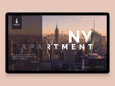 Real Estate Design adobexd design homescreen landing page newyorkcity photoshop real estate typography ui ux web webdesign website xd