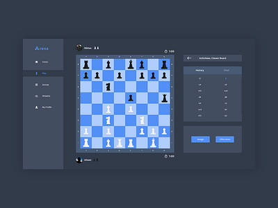 Gameplay Screen | Arena Chess Platform