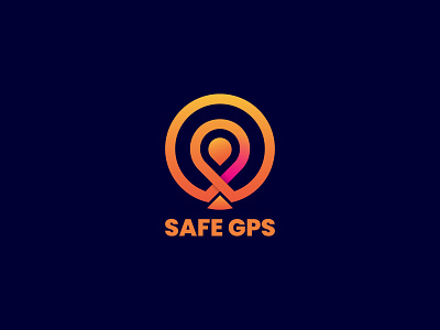 Safe Gps Logo Identity branding design designer gps lock gps lock gps logo gradiant graphic design icon icons logo logo color logo designer logodesign logotype safe gps safety security vector vpn