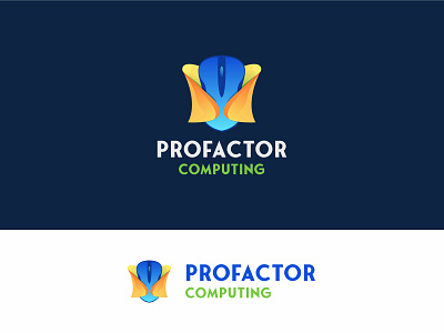 Profactor Computing : Logo identity Design branding creative gradiant graphic design icon logo logo color logo designer logodesign logos mouselogo profactorcomputing profactorcomputing