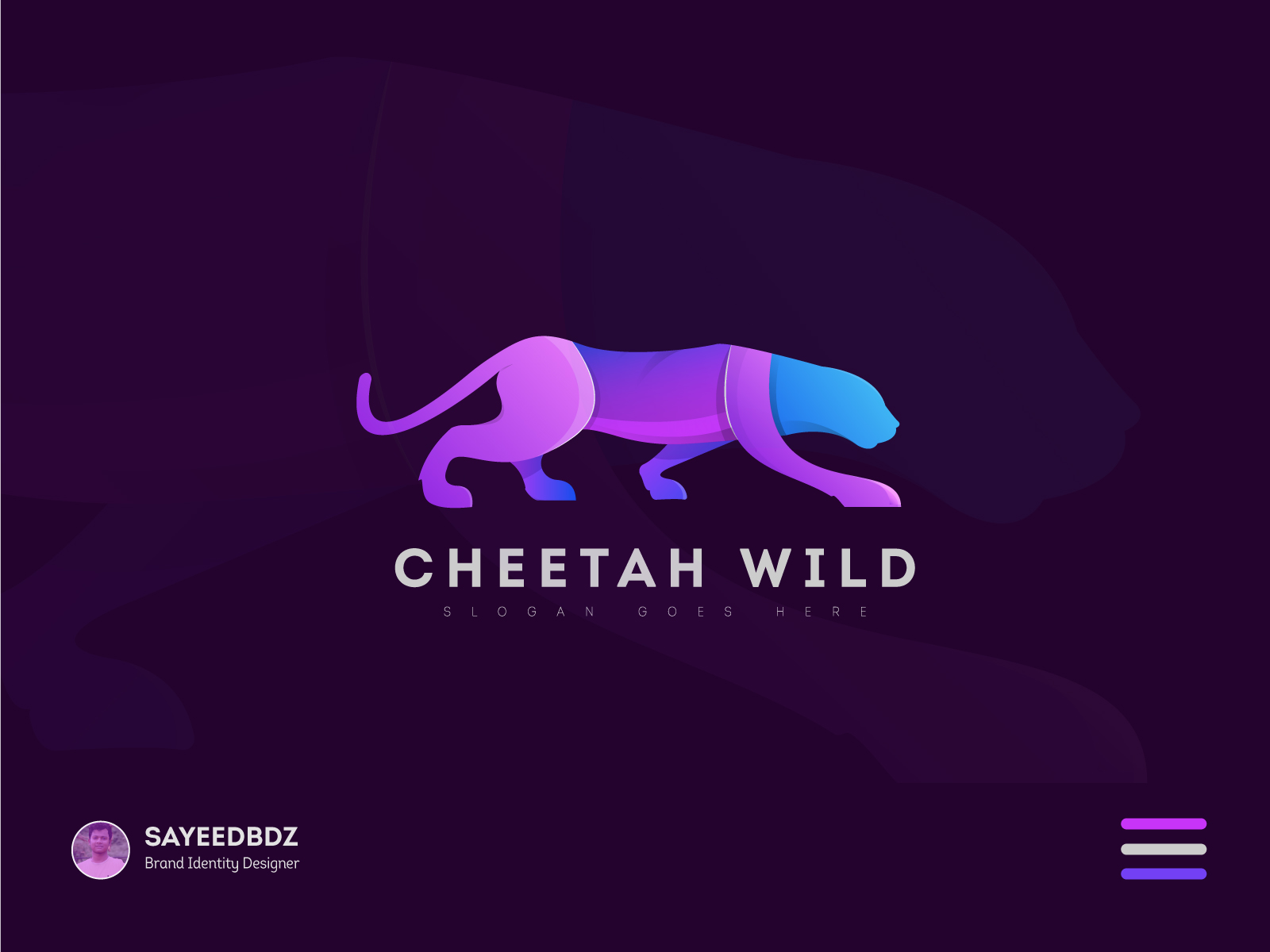 Cheetah Wild : Cheetah Modern Logo by Abdullah Al Sayeed on Dribbble