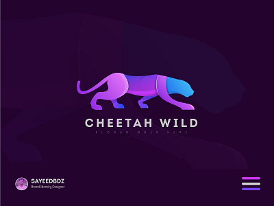 Cheetah Wild : Cheetah Modern Logo 2021 animal art animallogo brand identity branding cheetah cheetahwild design gradiant graphic design icons logo color logo designer logodesign modern logo vector