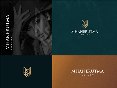 Mhane Rutma : Luxury Logo Design brand mark branding creative design elegant gradiant graphic design logo color logo designer logo mark logodesign logos luxurious luxury brand luxury logo vector