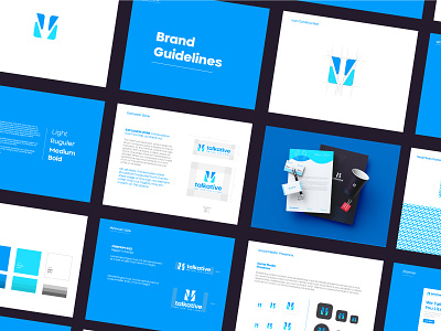 Talkative Brand Guidelines banner banner design brand brand book brand design brand guideline brand identity branding color palette colors creative gradiant guidelines logo logo color logo design branding logodesign minimal talkative typography