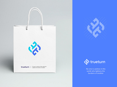 True Turn Logo branding clean design graphic design logo typography