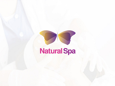 Natural Spa branding design gradiant graphic design illustration logo logo color logo designer logodesign logos