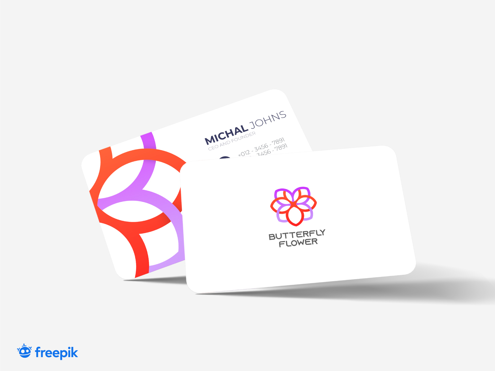 Butterfly Flower Logo And Business Card (Download) by Abdullah Al ...